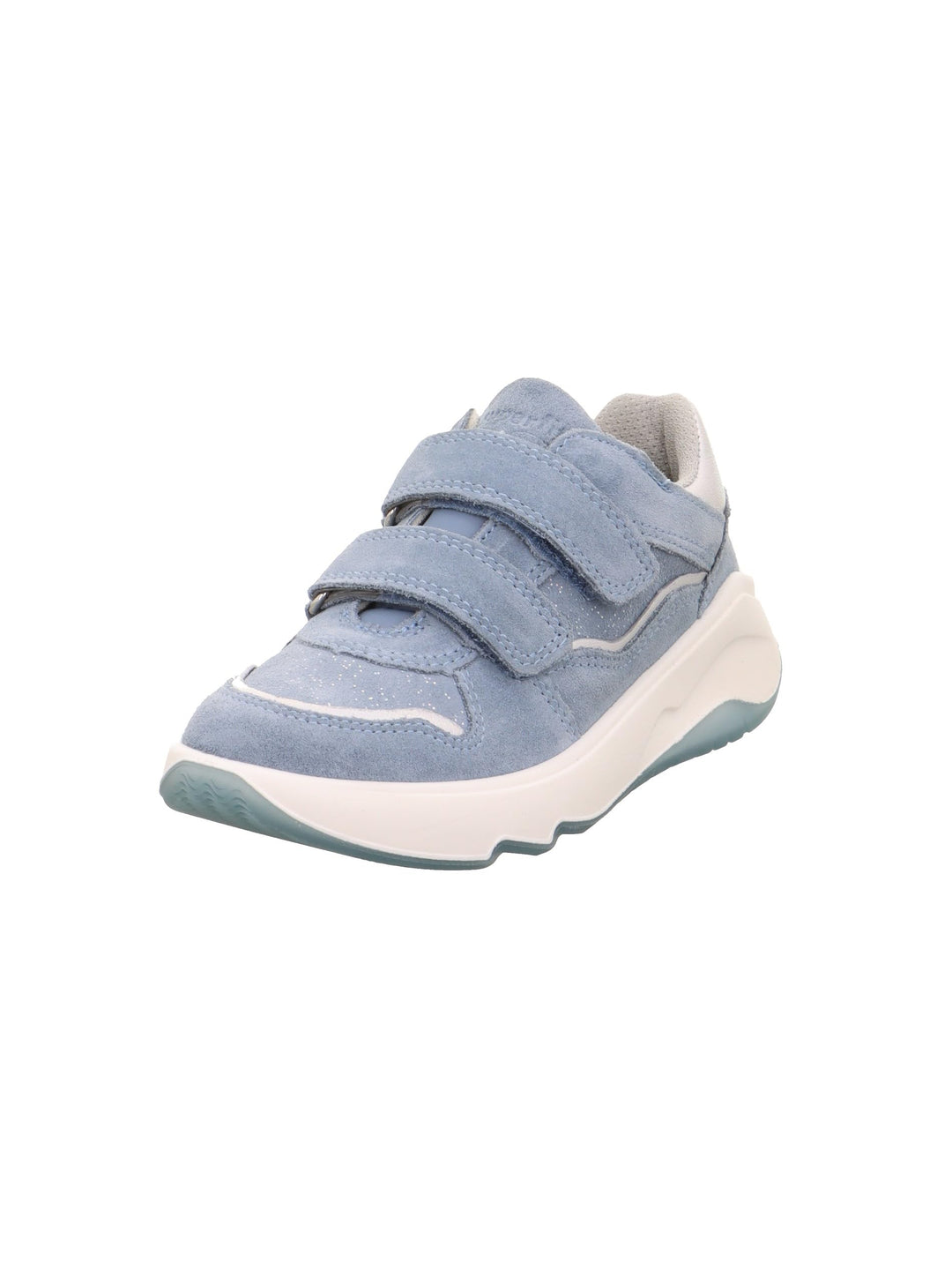 Superfit Mädchen Melody Sneaker 30 EU Blau Silber 8010, 30 EU Blau Silber 8010