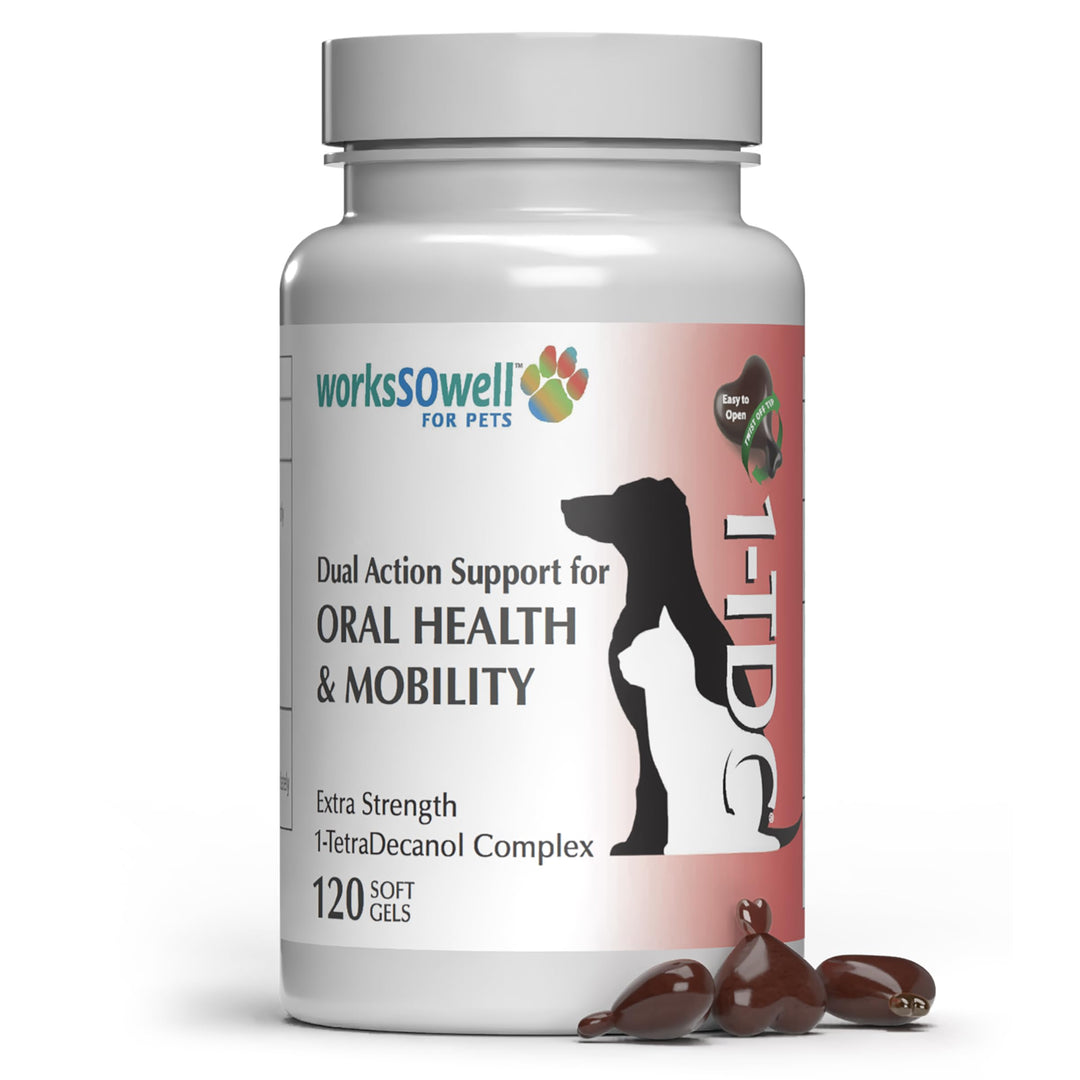1-TDC Dual Action Periodontal & Joint Support for Dogs & Cats | 120 Twist Off Softgels by Elite Scie