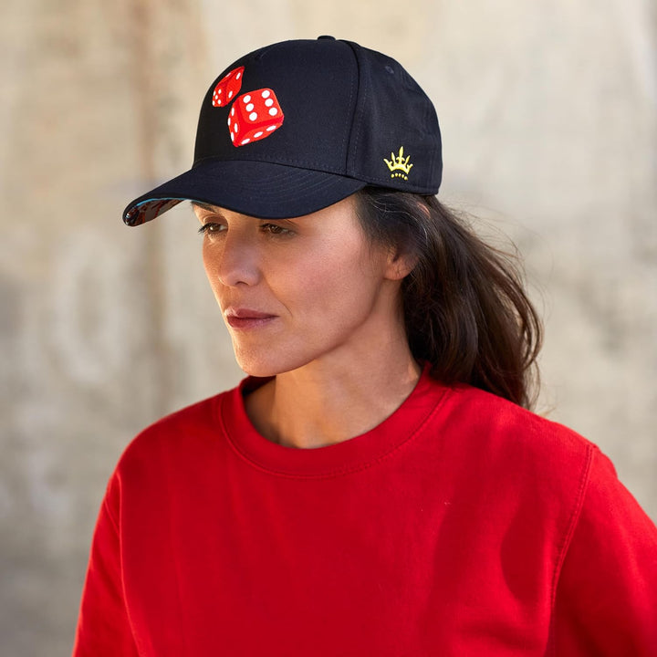 Cadency® Baseball Cap Las Vegas Craps, Damen und Herren, Schwarz, Unisex, Grössenverstellbar