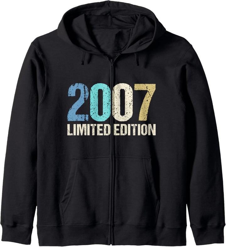 17. Geburtstag Junge Mädchen 17 Jahre 2007 Lustig Geschenk Kapuzenjacke