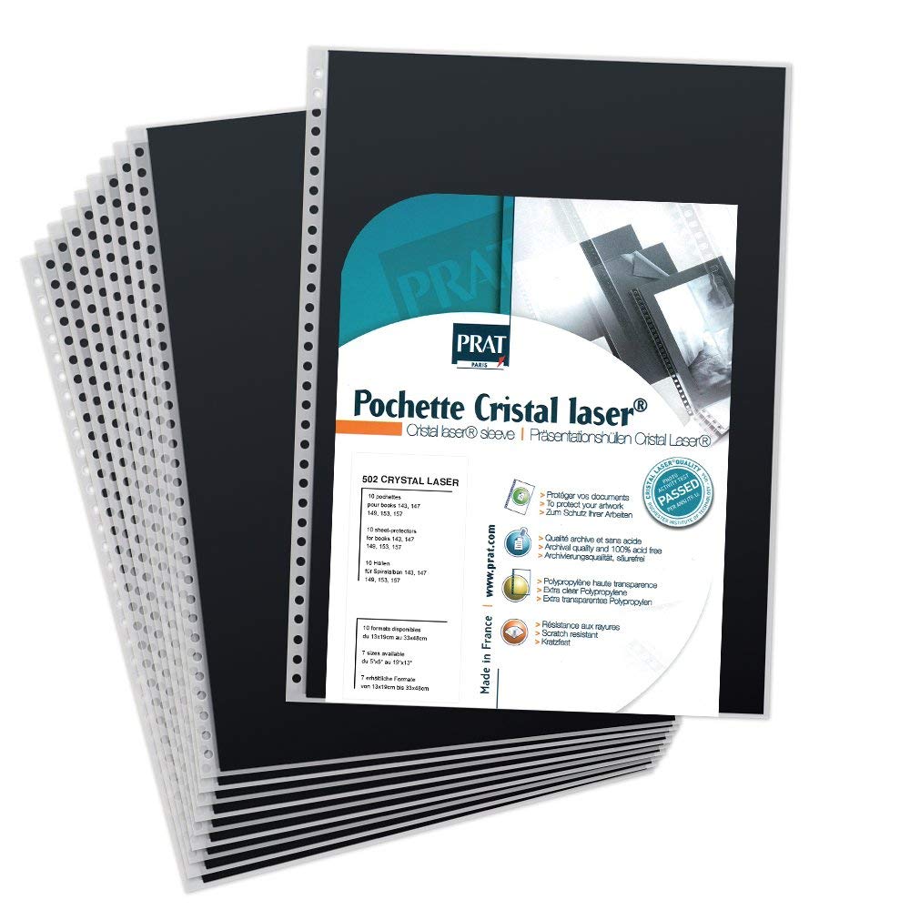 PRAT Pampa - 10 Crystal-Laser Hüllen 502 in A4 - 21x30cm - zum Nachfüllen