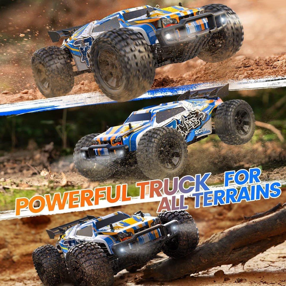 DEERC 9205E RC Ferngesteuertes Auto mit 48 km/h High Speed, 4WD 1:10 RC CAR Off-Road 2.4GHz Funkfern