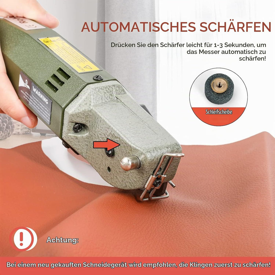 CGOLDENWALL YJ-50 Elektrischer Industrieller Stoffschneider丨Klingengrösse: 50 mm丨Maximale Schnittdic