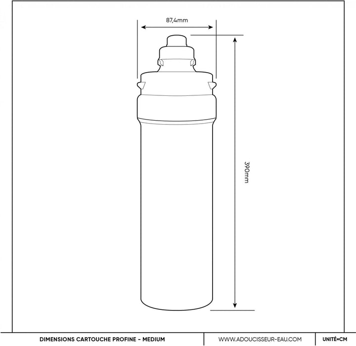 Profine Red Medium Sediment Entfernung 5µ