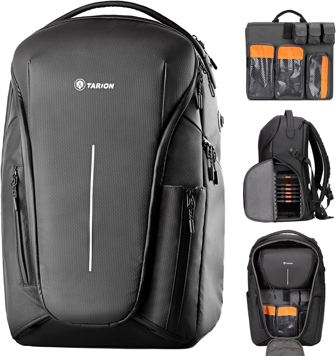 TARION 3-in-1 Kamerarucksack Wasserdichter Fotorucksack Spiegelreflex DSLR Rucksack mit 15,6 Zoll La