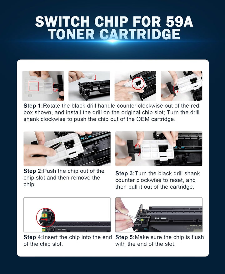HALLOLUX 219A Toner Set Kompatible für HP 219A 219X für HP Color LaserJet Pro MFP 3302FDWG 3202DW 33