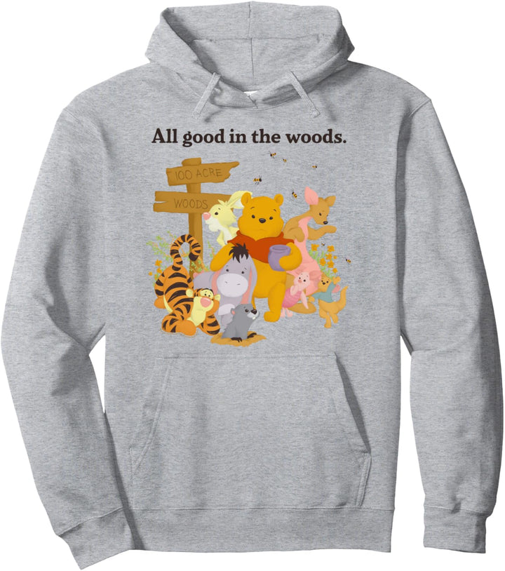 Disney Winnie The Pooh Group Shot All Good In The Woods Pullover Hoodie