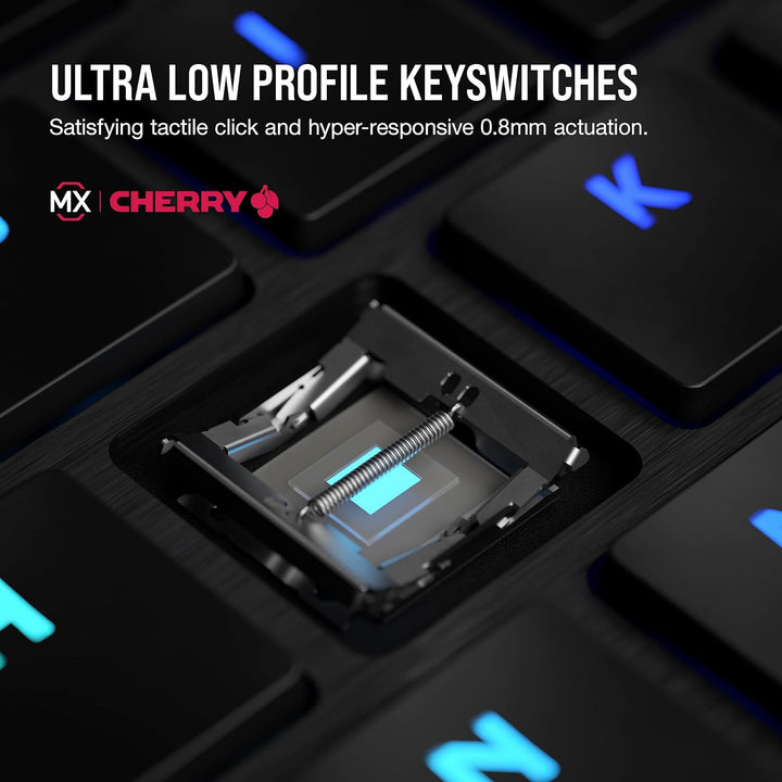 Corsair K100 AIR Wireless RGB Mechanische Gaming-Tastatur - Ultradünn, Sub-1ms Slipstream, Low-Laten