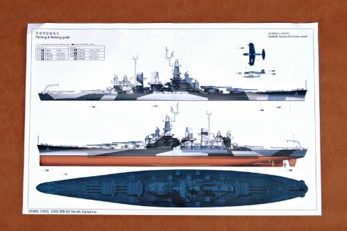 Trumpeter 05303 Modellbausatz Schlachtschiff USS North Carolina BB-55