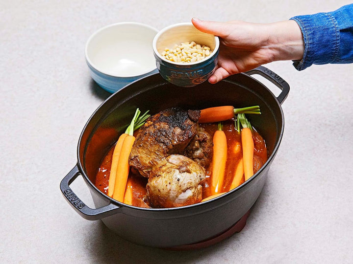 Staub 7 Quart Oval Cocotte, Black by Staub