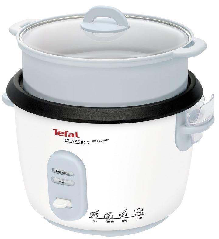 Tefal RK101 1.8L, Reiskocher mit Dampfgareinsatz, 700W Weiss