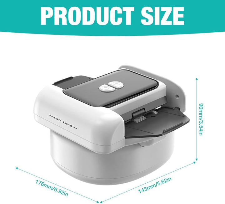 Kartenmischmaschine Elektrische, Automatischer Kartenmischer für 1-2 Deck, USB/Batteriebetriebener K