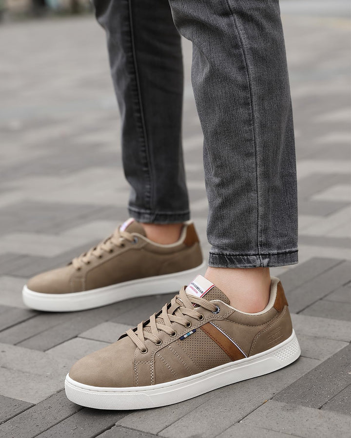 ARRIGO BELLO Herren Freizeitschuhe Schuhe Sneakers Wanderschuhe Leders Laufschuhe Leichtgewicht Outd