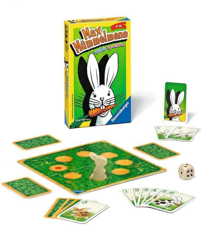 Ravensburger 23119 - Max Mümmelmann, Mitbringspiel für 2-4 Spieler & 23063 - Nanu? Mitbringspiel für