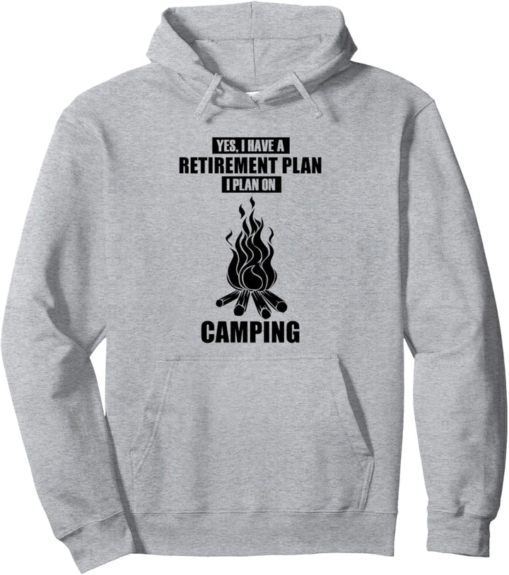 Camping Feuer Rentner Camper Ironischer Spruch Pullover Hoodie