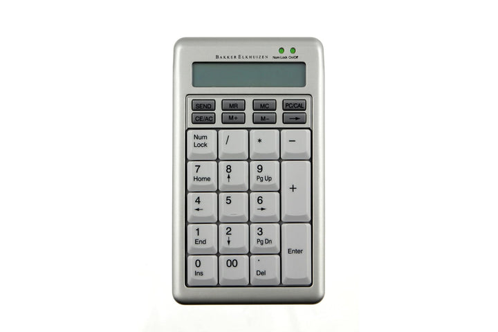 BakkerElkhuizen S-board 840 Numerik, Separater Ziffernblock, Rechts- und Linkshänder, hellgrau