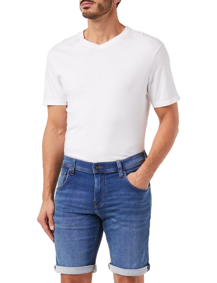 MUSTANG Herren Style Chicago Z Shorts, 36 Jeansblau