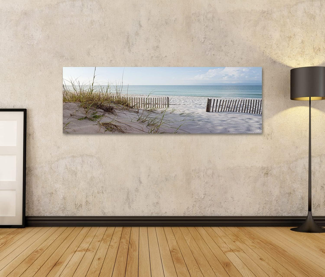 islandburner Bild auf Leinwand Landschaft Aus Dünen Strand Und Meer Bei Sonnenaufgang Auf Dem Golf V