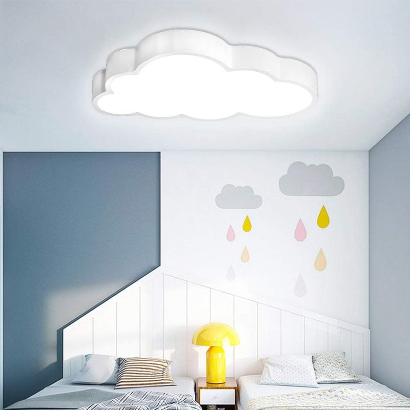 Aufun 48W LED Wolken Deckenlampe - Ultra-dünne 5cm Kreative Deckenleuchte für Schlafzimmer Küche Bür