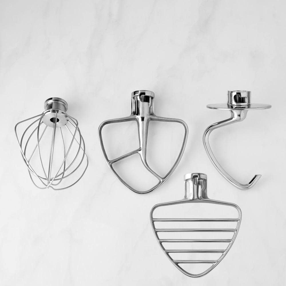 Küchenmaschinen Zubehör-Set aus Edelstahl für KitchenAid Küchenmaschine (Artisan, Classic, Ultra) 4t