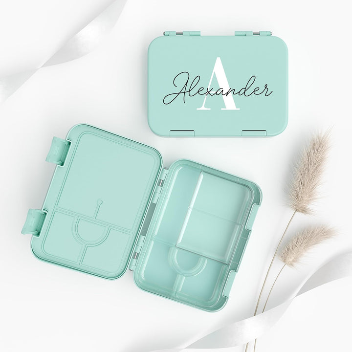 ME MB 2115 Personalisierte Kinder Brotdose mit Name - Lunchbox mit Fächern und Unterteilung - Gesche