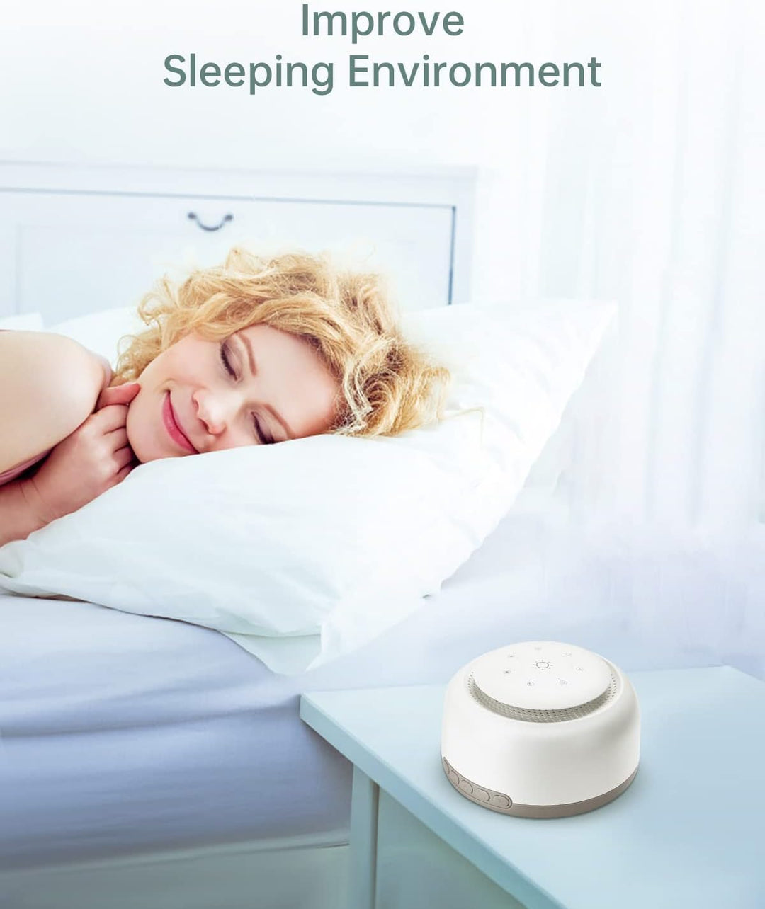 White Noise Machine Baby - YONGYAO Einschlafhilfe Baby Weisses Rauschen Sound Machine mit 30 Musik &