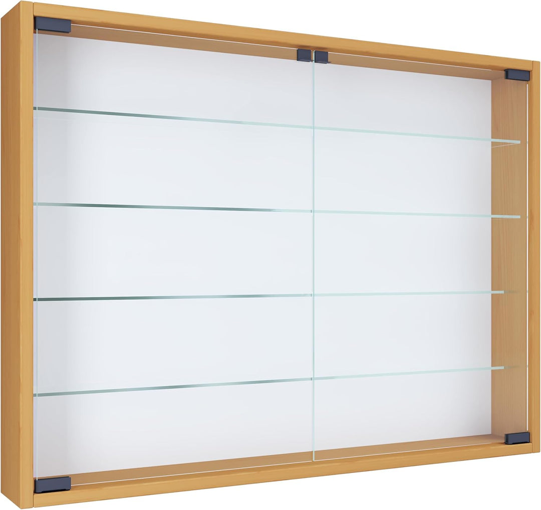 VCM 912949 Vitrine Sammelvitrine Wandvitrine Wand Schrank Regal Hängeregal Hängevitrine Holz Buche 6