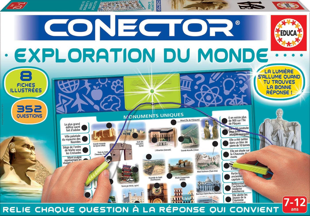 Educa Borrás 17582 Conector Welterforschung, Mehrfarbig, 38.5 x 5.6 x 25.5