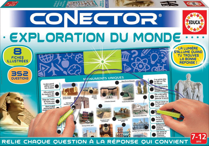 Educa Borrás 17582 Conector Welterforschung, Mehrfarbig, 38.5 x 5.6 x 25.5