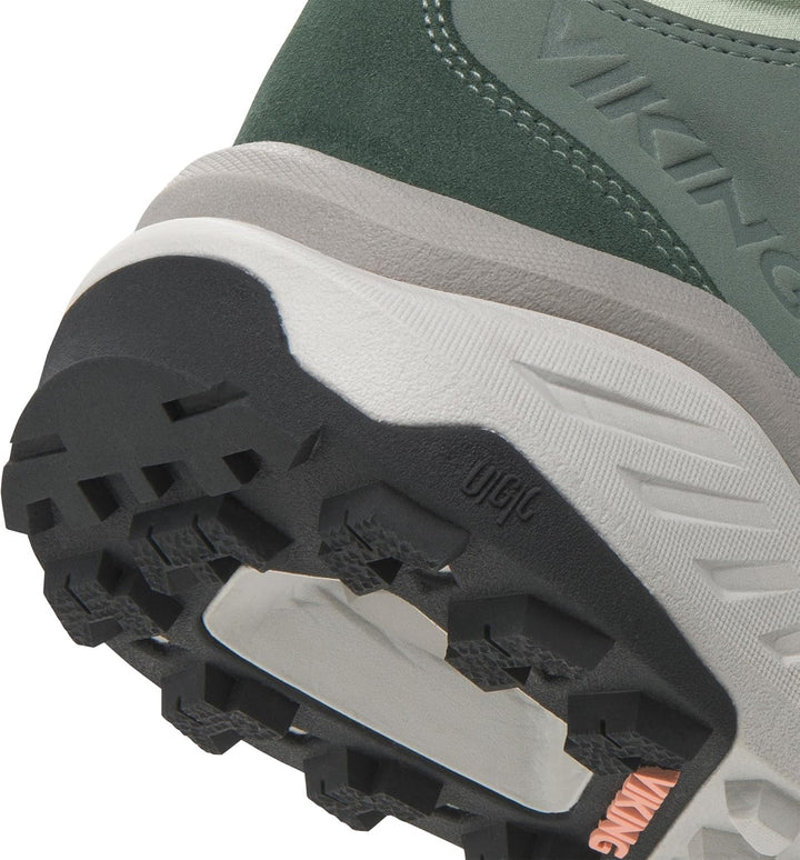 Viking Cerra Hike Mid Gtx W Walking Shoe Unisex, 36 EU Weit Green Light Grey