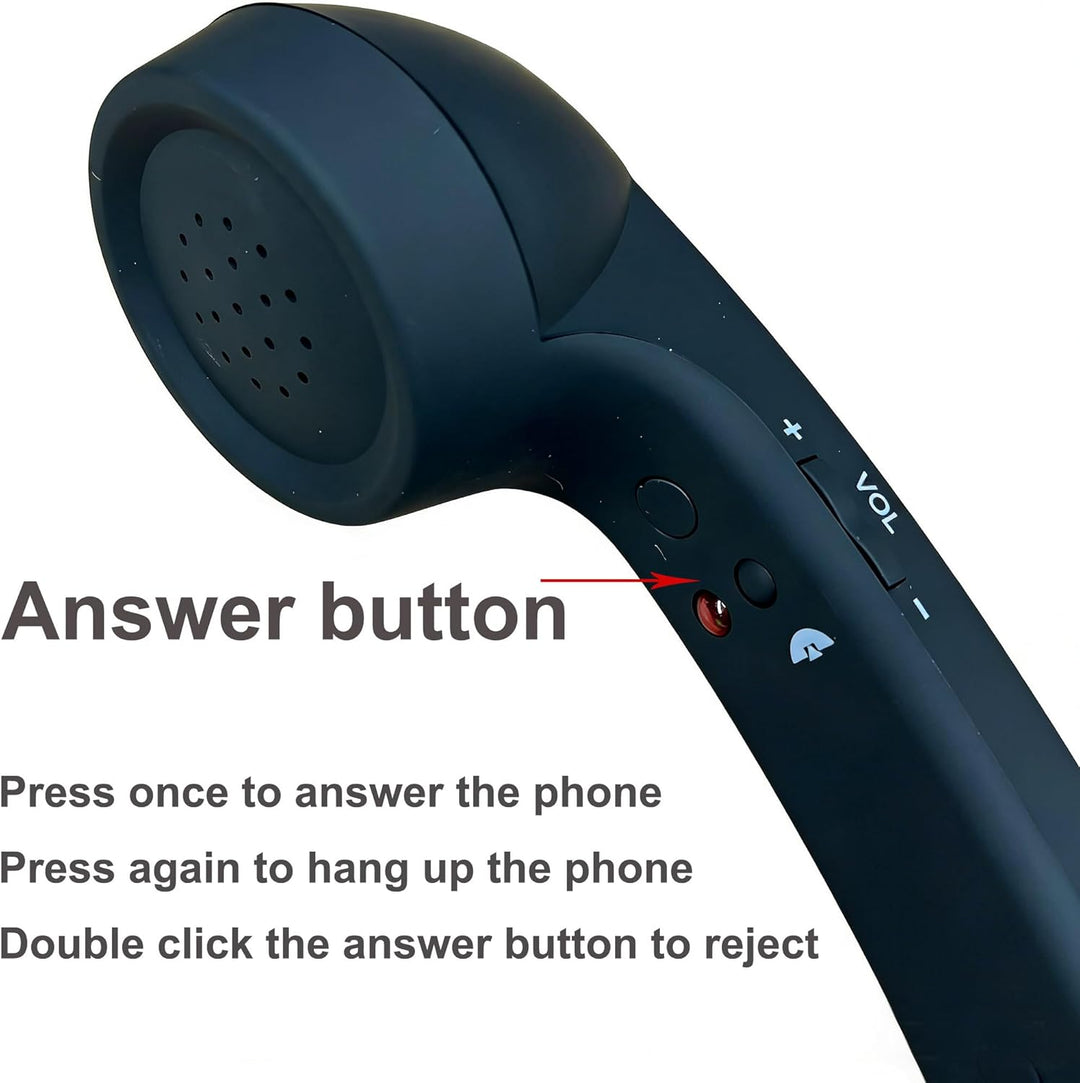 Retro Telefon Hörer Empfänger Kopfhörer für Handy, Tablet, Laptop, Headset mit komfortablem Anruf, U