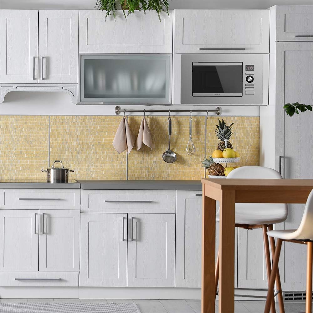 Cecotec Einbaubarer Digitaler Mikrowellenherd GrandHeat 2090 Built-In Steel. 800W Leistung, Einbaufä