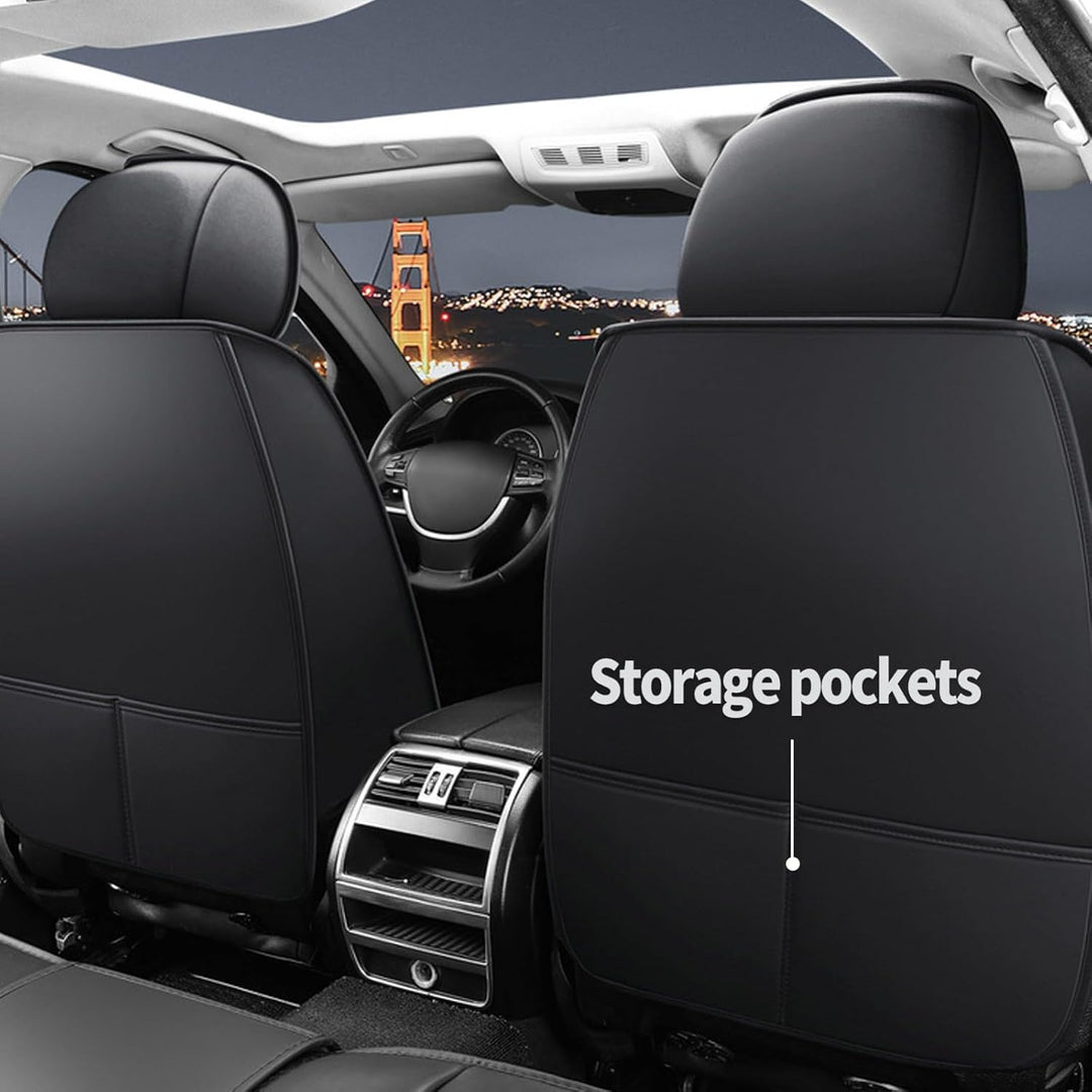 Sitzbezüge Auto 5 Stück für Kia Sorento Sitzbezug Auto Set Leder Vordersitze Schonbezug Autositze Rü