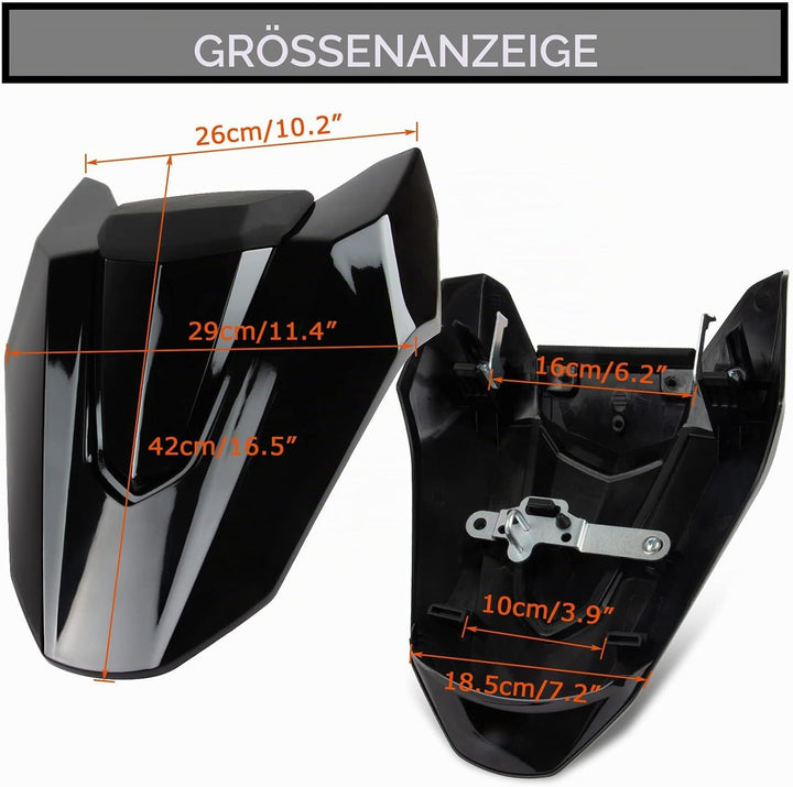 Soziusabdeckung Rücksitzbezug für CB650R CBR650R 2021 2022 2023 PSLER Sitzkappe Heckverkleidung Moto