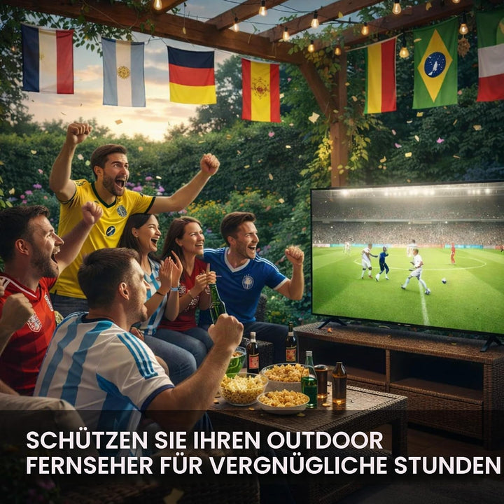 kwmobile 43" TV Abdeckung Outdoor - TV Abdeckung - Outdoor Fernsehabdeckung - Fernseher Hülle Bildsc