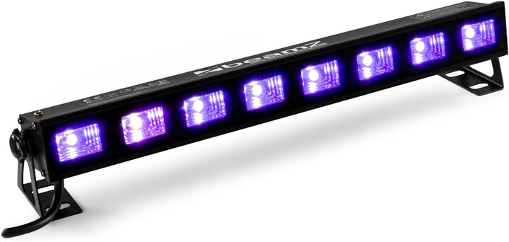 BeamZ BUV93 Schwarzlichtlampe, Schwarzlicht Lampe, UV Strahler, LED Schwarzlicht Party Bar mit hoher