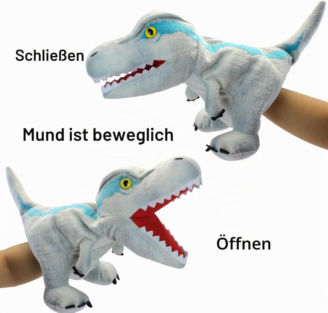 JUSTQUNSEEN Dinosaurier Handpuppen Dinosaurier Spielzeug, Dinosaurier Puppen für Kinder, Dinosaurier