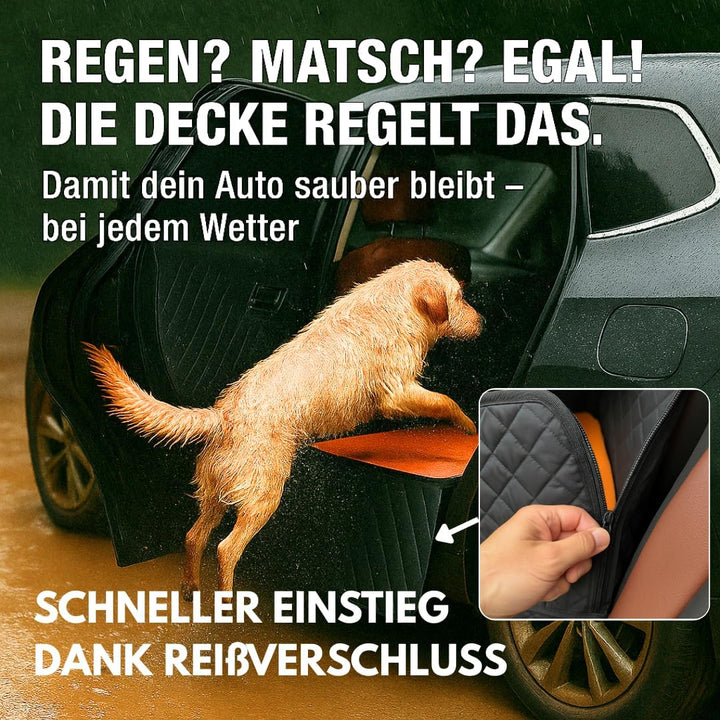 Hundedecke Auto Rückbank fester Boden mit Schmutzfangmatte abnehmbar Hundebett grosse Hunde Autoscho