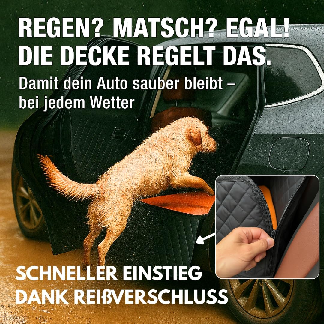Hundedecke Auto Rückbank fester Boden mit Schmutzfangmatte abnehmbar Hundebett grosse Hunde Autoscho
