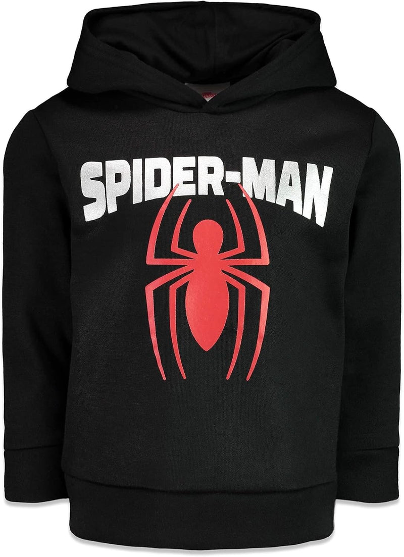 Marvel Spiderman Jungen Athletic Fleece Pullover Hoodie 3 Jahre Schwarz, 3 Jahre Schwarz