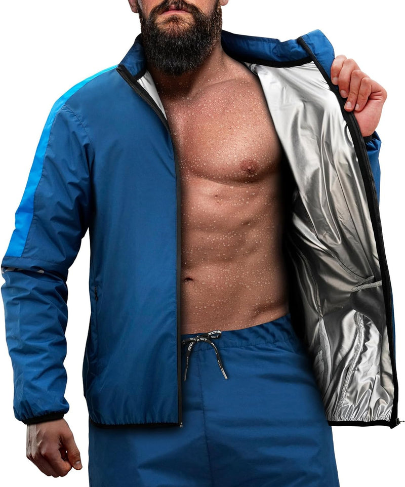 RDX Schwitzanzug Zum Abnehmen, Saunaanzug REACH OEKO TEX 100 ZERTIFIZIERT, Sauna Suit Fitnessanzug S