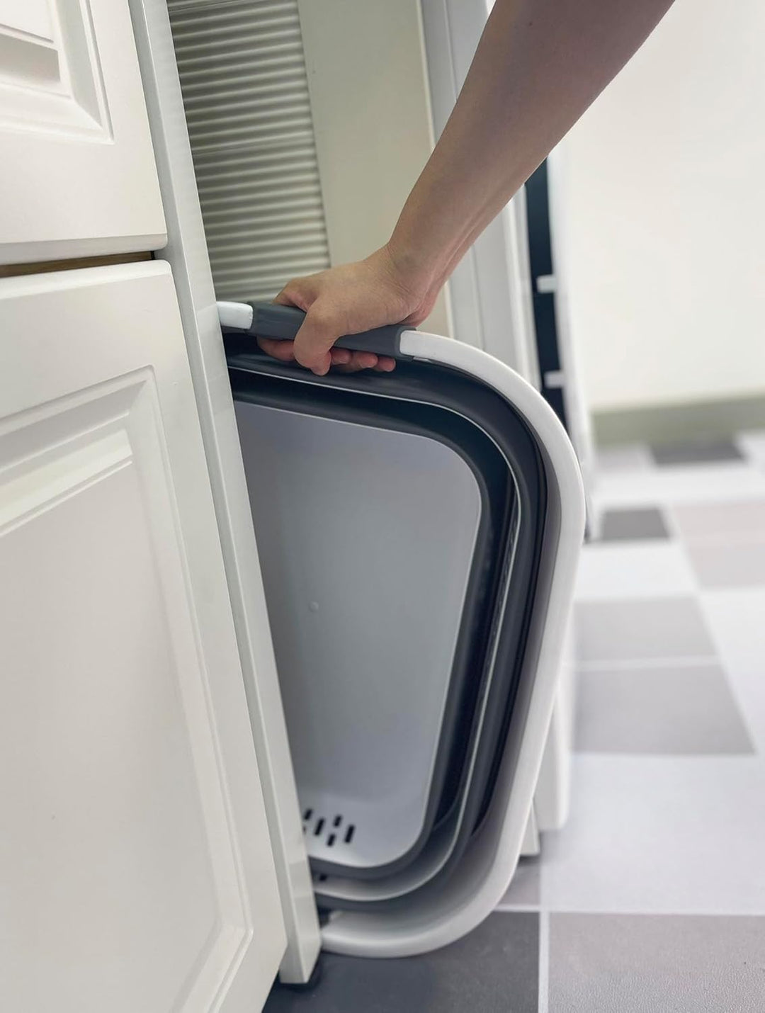 SAMMART Zusammenklappbarer Wäschekorb aus Kunststoff, 40 l, faltbarer Pop-Up-Aufbewahrungsbehälter/O