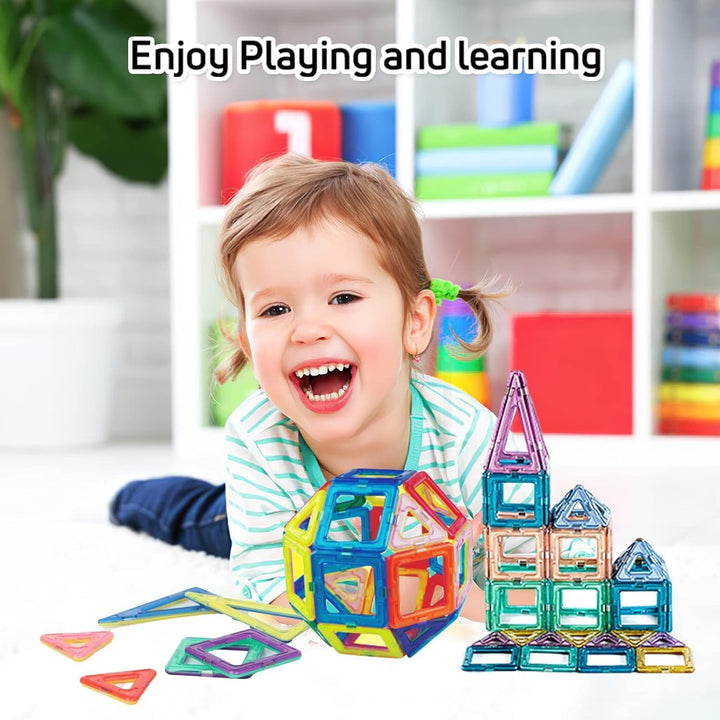 mysoler Magnetische Bausteine 48 Teile Magnet Spielzeug Kinder DIY Magnetspielzeug Magnet Spielzeug