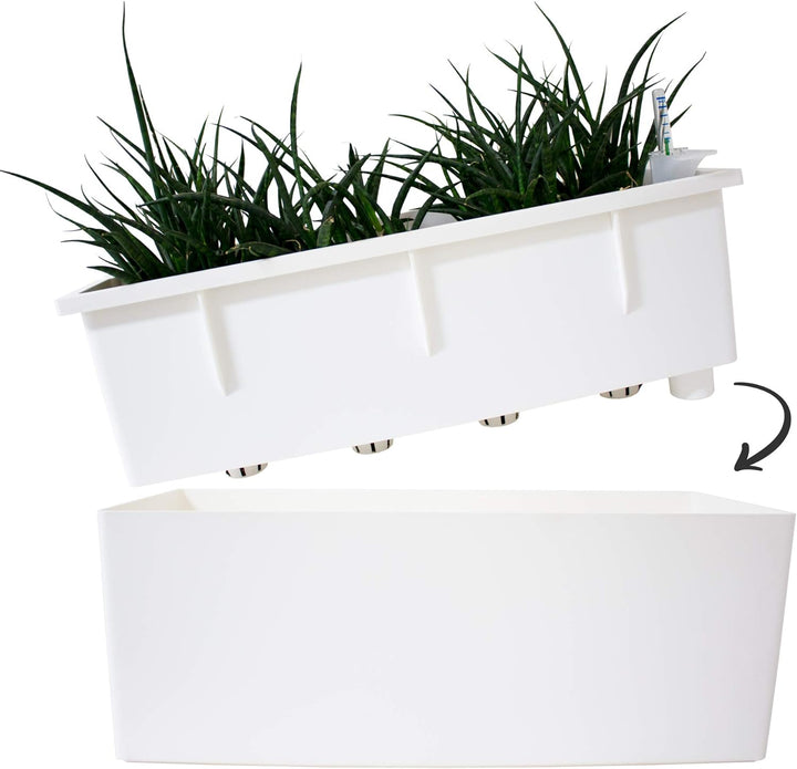 RIMINI PLANT BOX 51CM WHITE