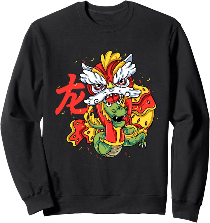 Chinesisches Neujahr des Drachens 2024 Sternzeichen Kinder Jungen Mädchen Sweatshirt