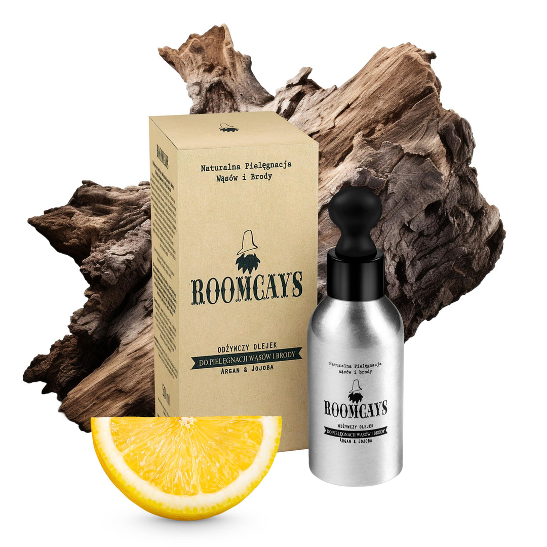 Roomcays Bartöl Herren mit Arganöl und Jojobaöl 50 ml - Intensive Bartpflege für einen gepflegten Ba