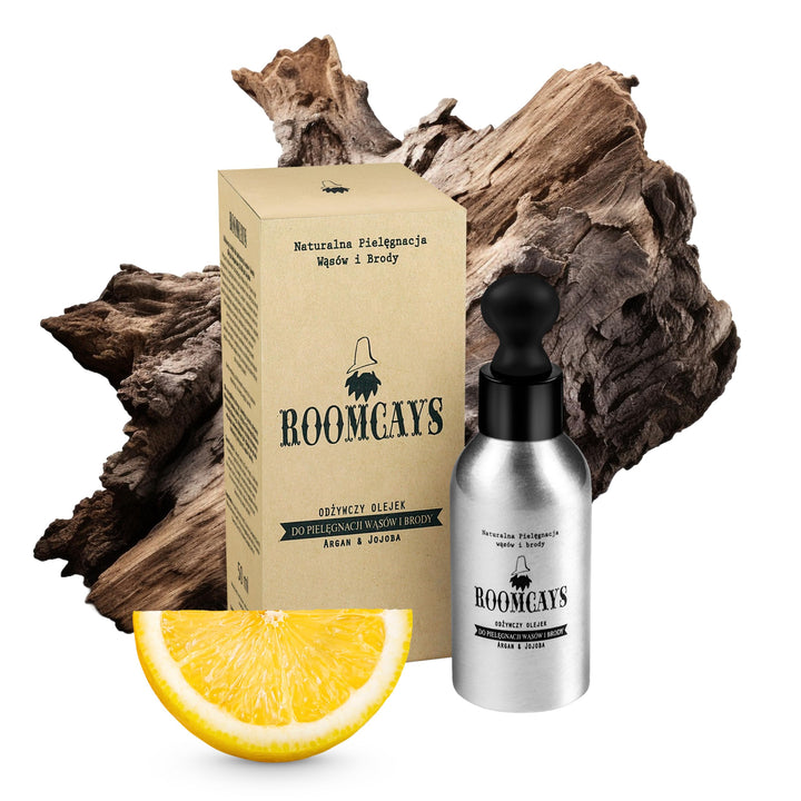 Roomcays Bartöl Herren mit Arganöl und Jojobaöl 50 ml - Intensive Bartpflege für einen gepflegten Ba
