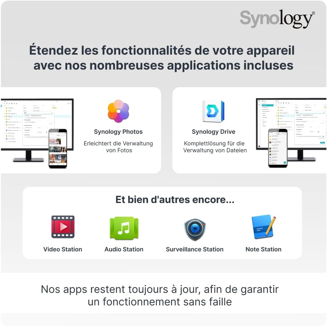 Synology DS223 2-Bay Diskstation NAS (Realtek RTD1619B Quad-Core 2GB Ram 1xRJ-45 1GbE LAN-Port)