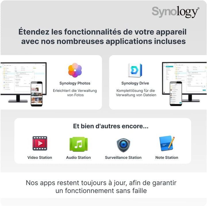 Synology DS223 2-Bay Diskstation NAS (Realtek RTD1619B Quad-Core 2GB Ram 1xRJ-45 1GbE LAN-Port)
