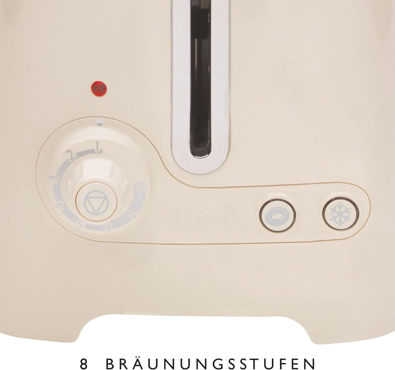 Dualit Lite 2 Scheiben Toaster - 1,1kW Toastet 60 Scheiben Toast Pro Stunde - Poliert mit Rand in Ca